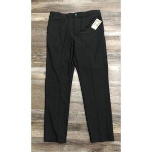 Apana Standard Fit Tech Pants Mens 36x30 Black Stretch New with Tags